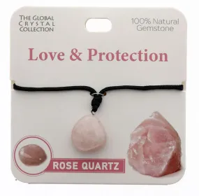 Rose Quartz- Natural Gemstone Necklace - 'Love & Protection'