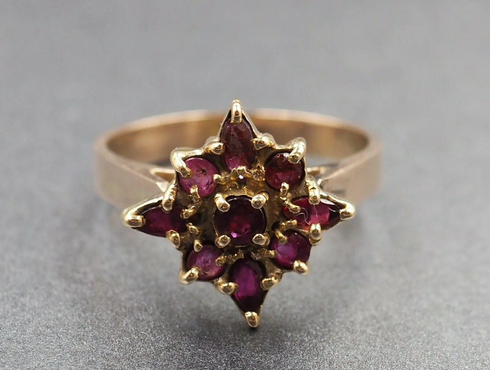 Ruby 9ct Yellow Gold Band Ring