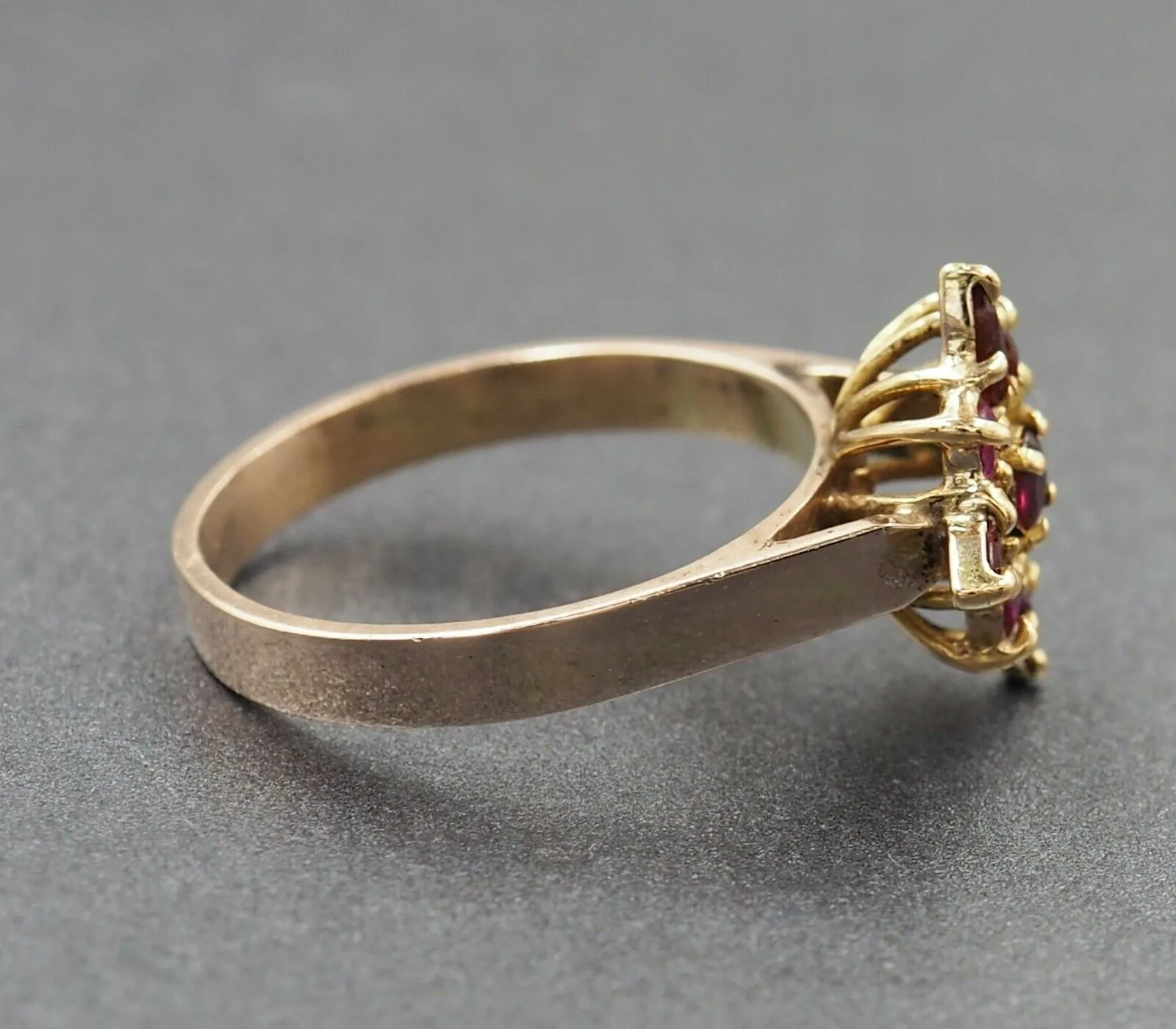 Ruby 9ct Yellow Gold Band Ring