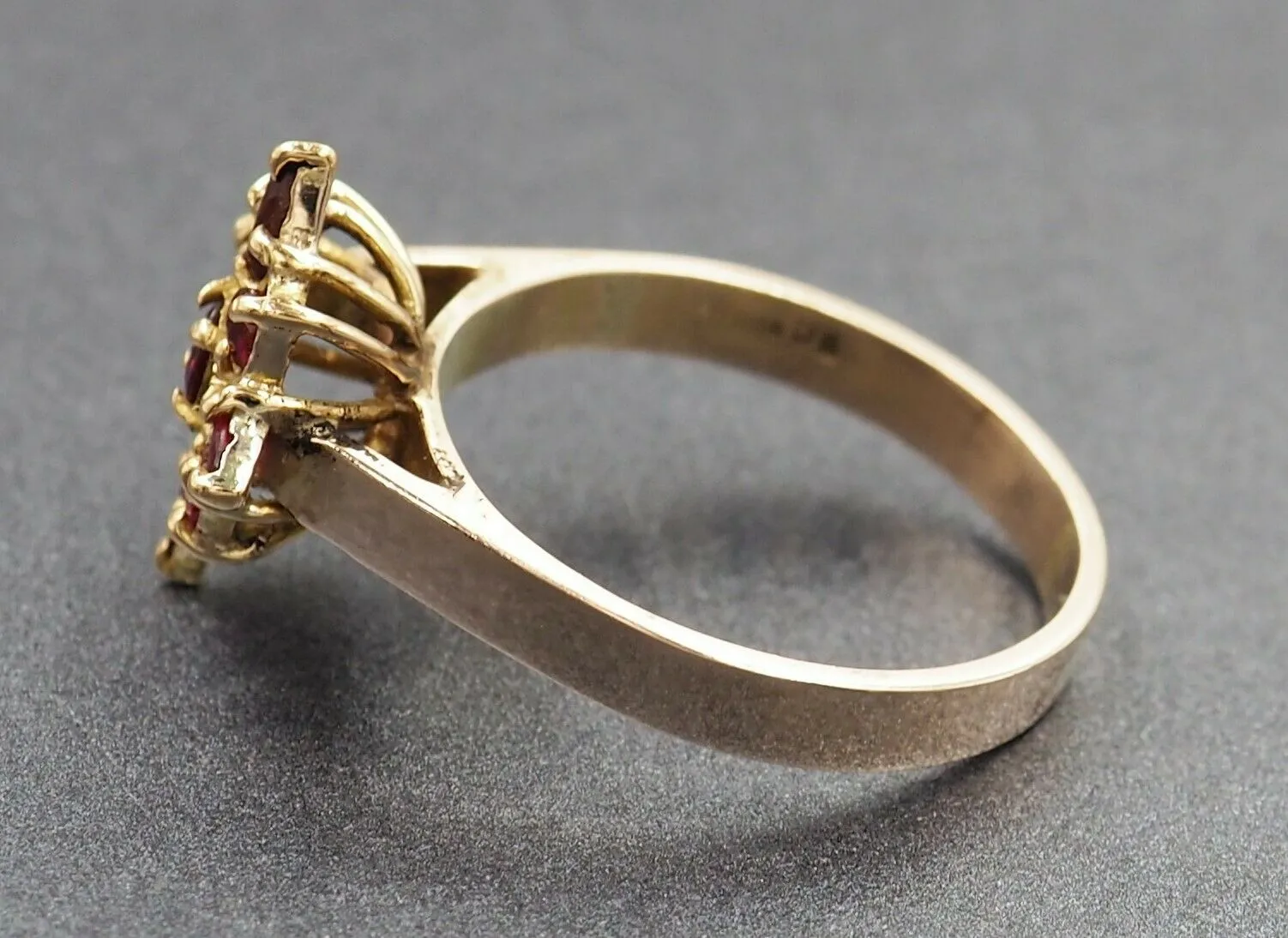 Ruby 9ct Yellow Gold Band Ring