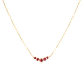 Ruby Arc Necklace