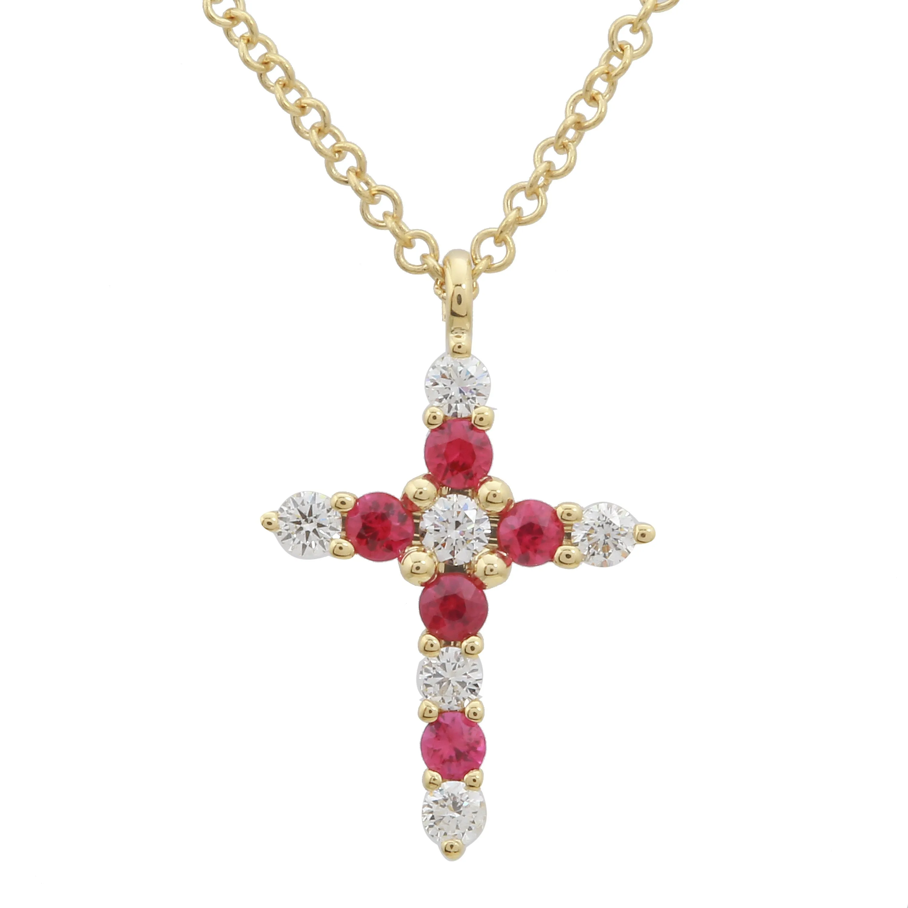 Ruby Diamond Cross