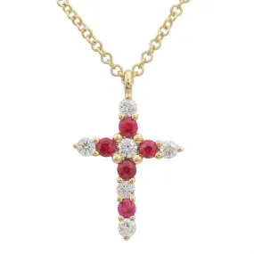 Ruby Diamond Cross