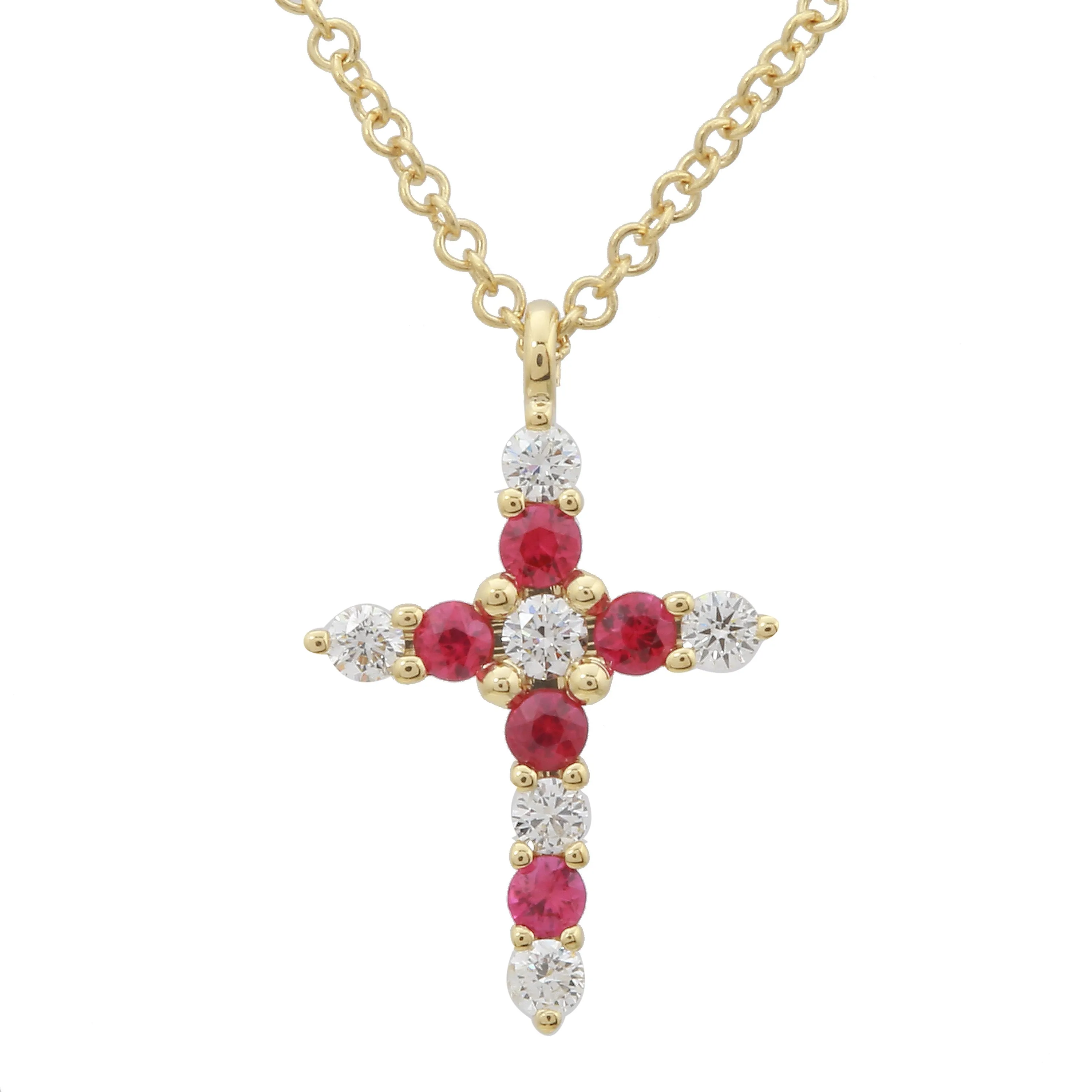 Ruby Diamond Cross