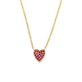 Ruby Heart Necklace