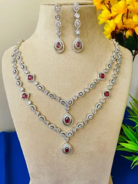 RUBY LAYERED NECKLACE-Elegance134