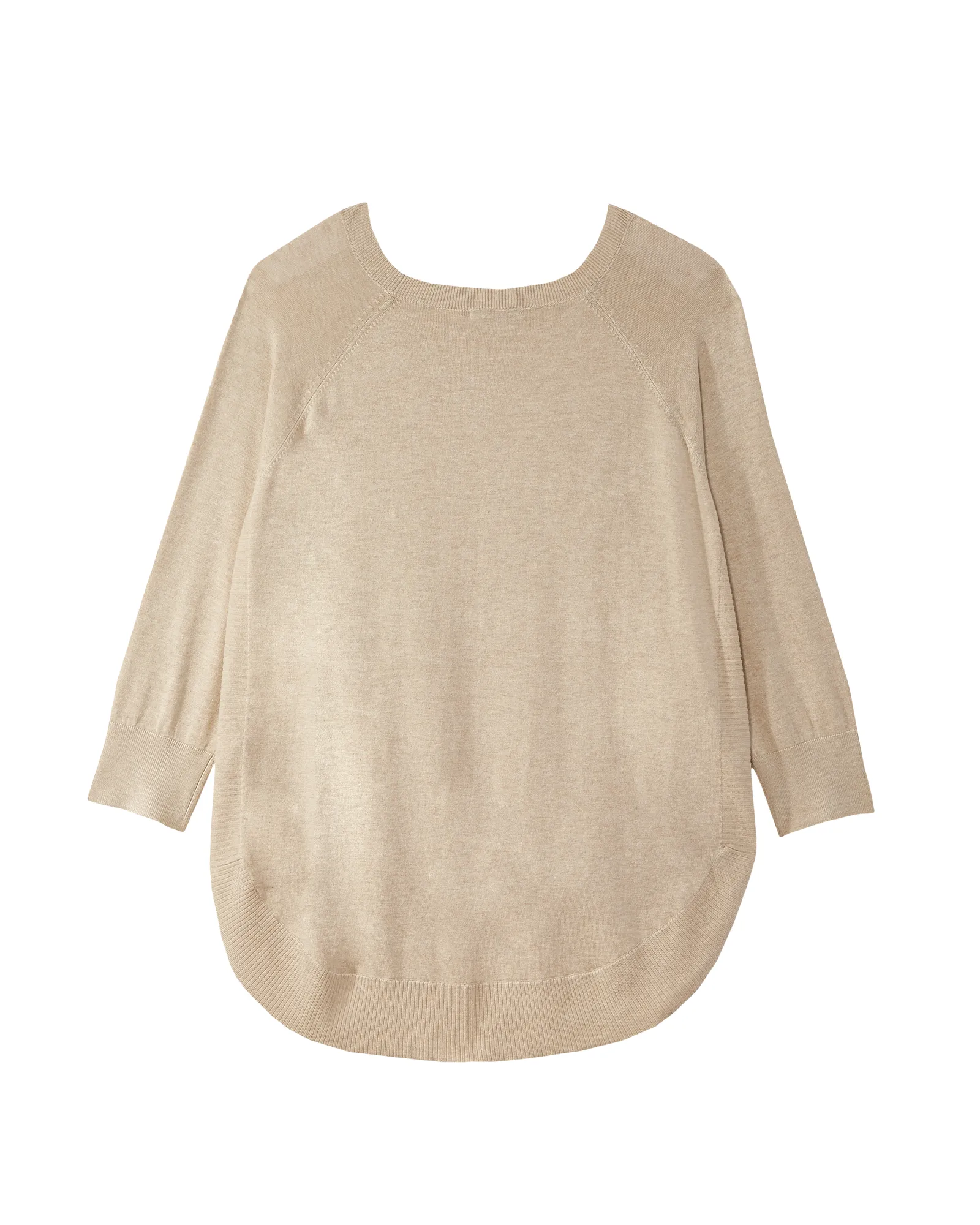 Ruby Rounded Tunic Sweater | Ivory