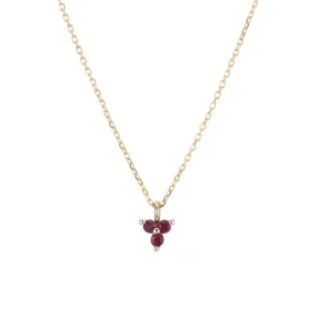 Ruby Triad Necklace (ready to ship option)*