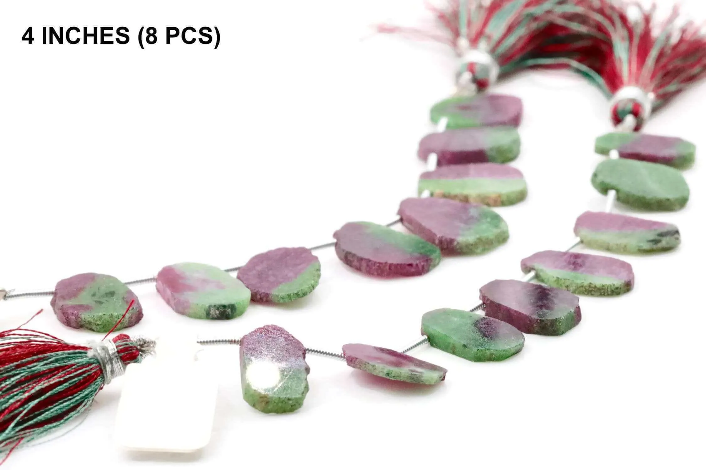 Ruby Zoisite Natural Ruby Necklace Ruby Beads July Birthstone DIY Jewelry Supply Ruby Necklace 4-8 Inch Strand 14x11mm SKU:108580,108581