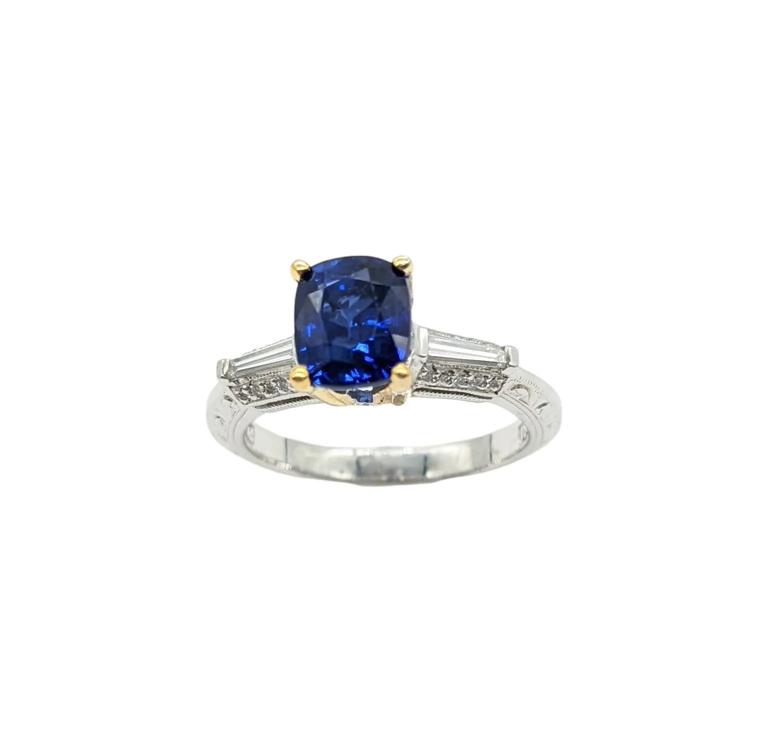 Sapphire and diamond ring by Tacori