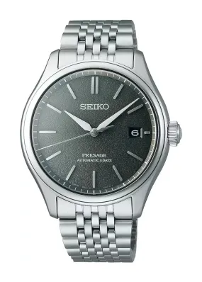 SEIKO PRESAGE AUTOMATIC CHARCOAL TEXTURE DIAL STAINLESS SPB465J