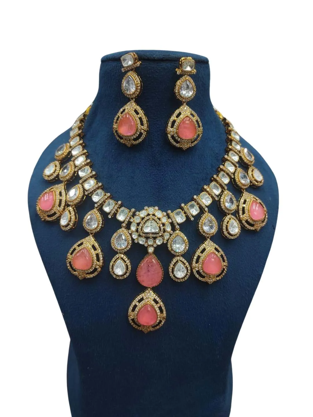 Semi Precious Stone Studded Bridal Necklace