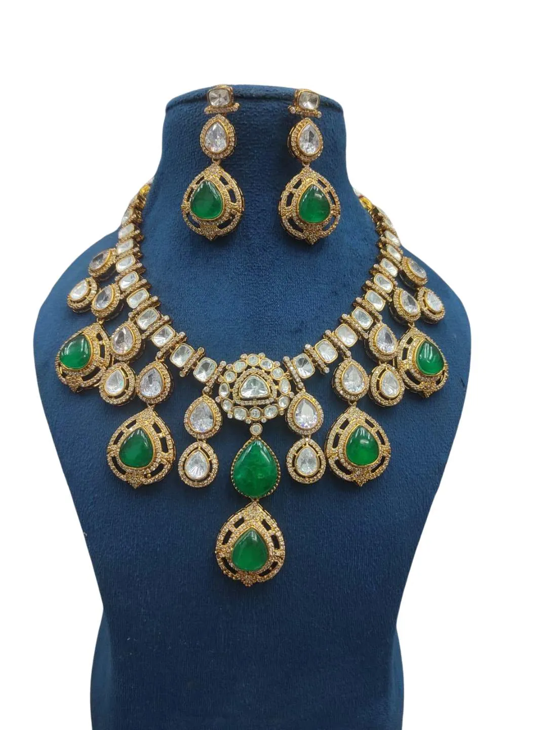 Semi Precious Stone Studded Bridal Necklace