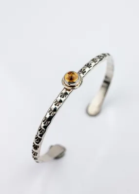 Solar Citrine Cuff Bracelet