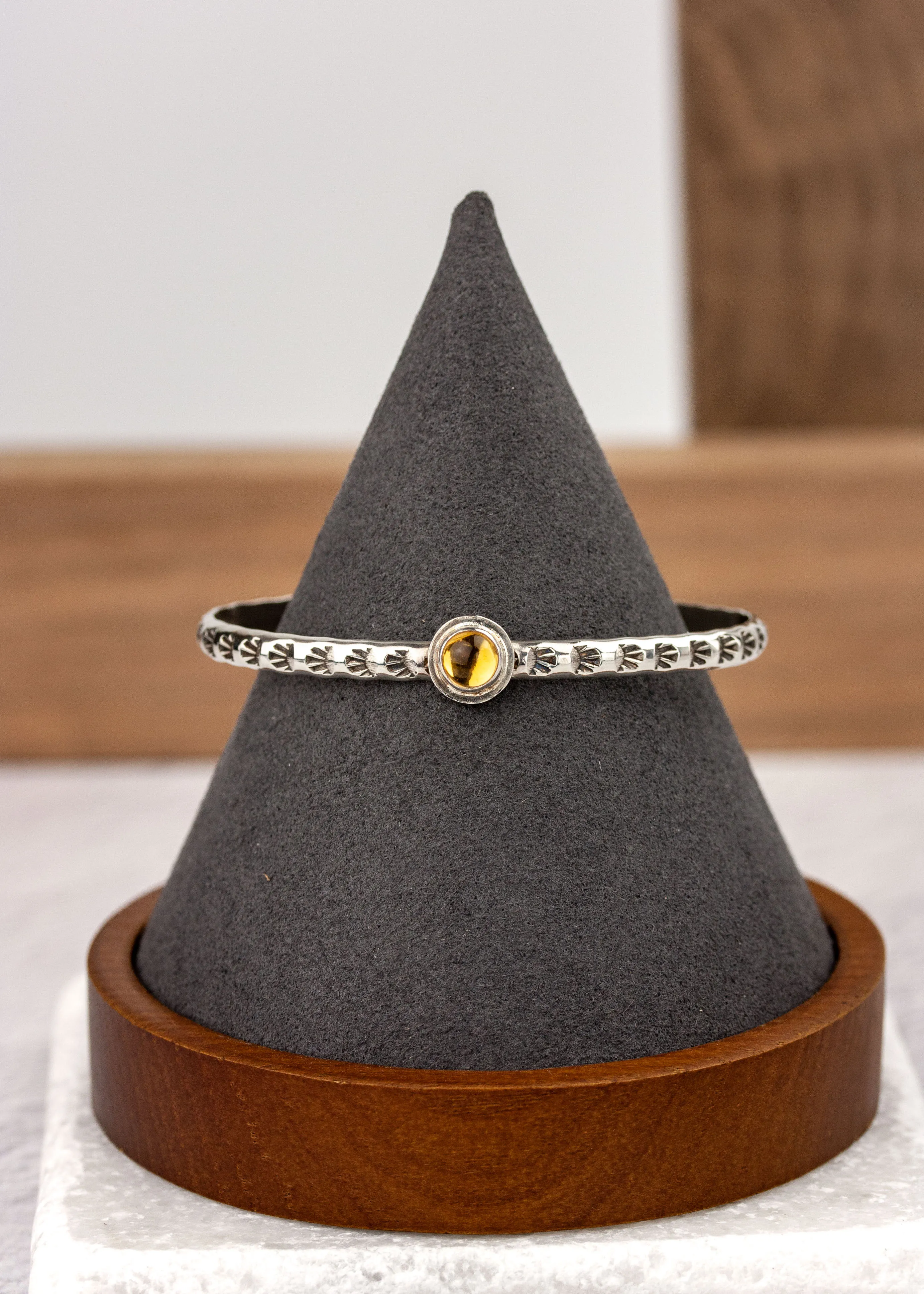 Solar Citrine Cuff Bracelet