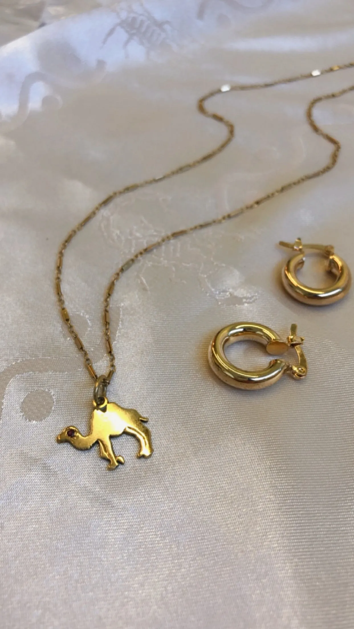 Solid Gold Camel 14k Necklace