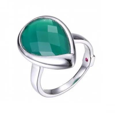 Sterling Silver Chrysoprase Ring