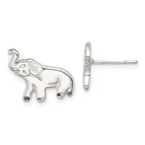 Sterling Silver Elephant Post Earrings