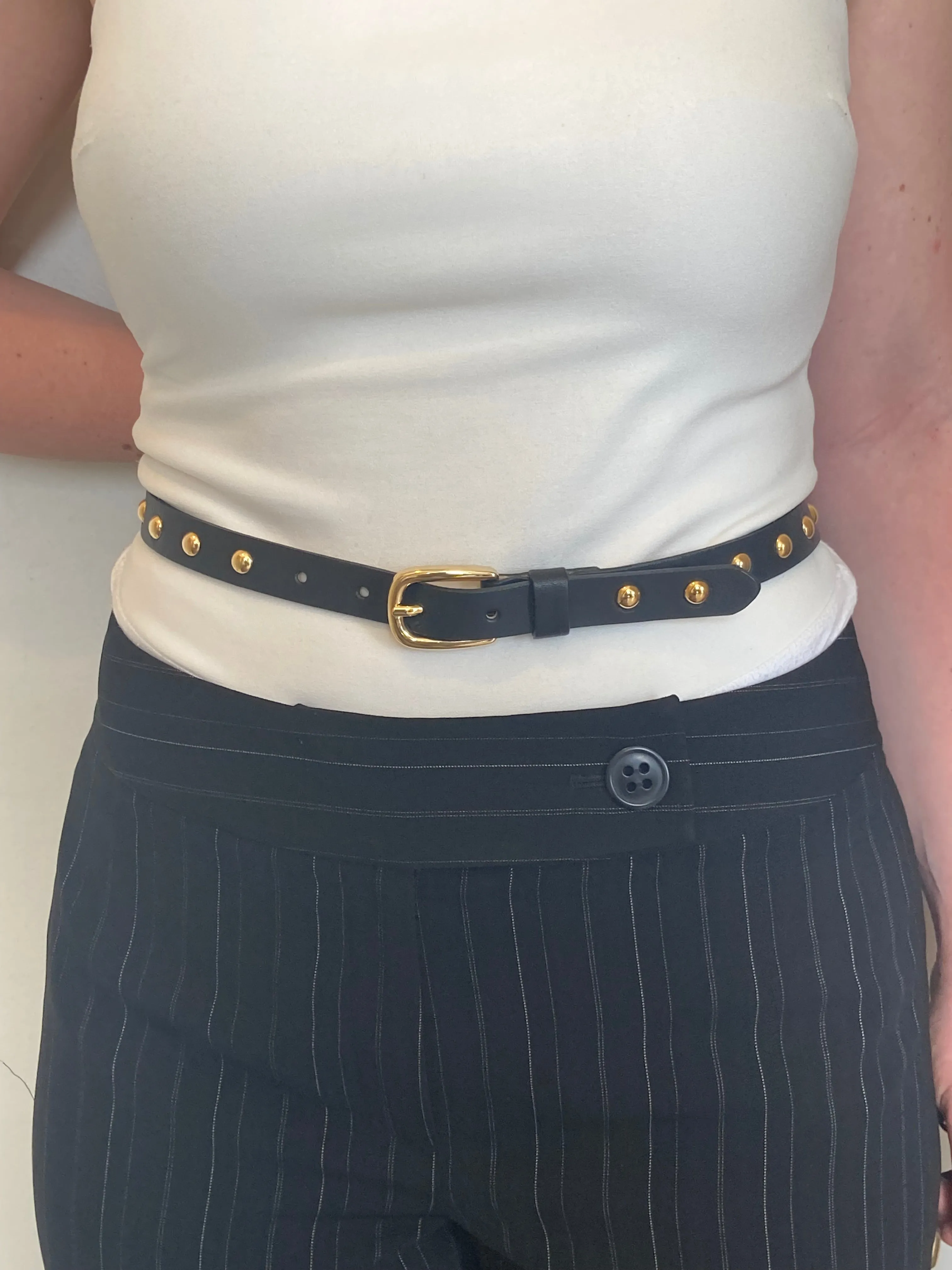 Streets Ahead Gold Studs Belt