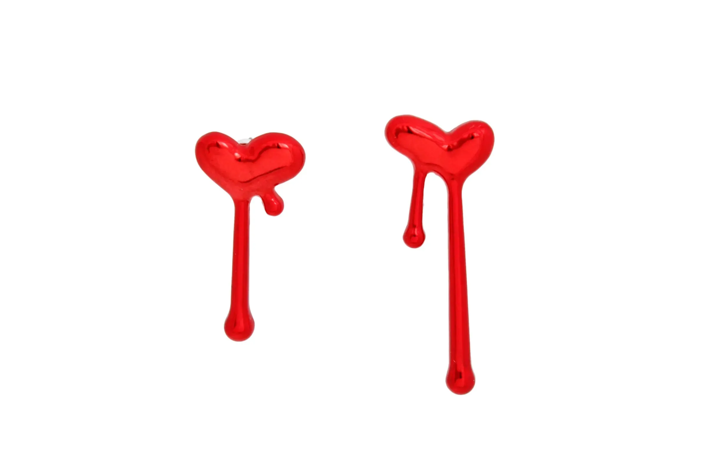 Stud Small Dripping Heart Earrings for Women