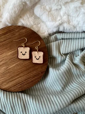 Teddy the Toast Earrings