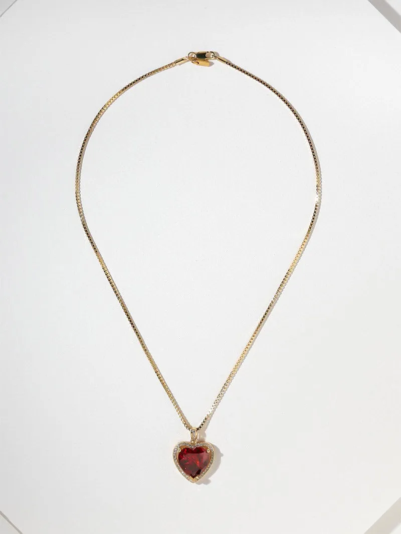 THE RUBY HEART NECKLACE