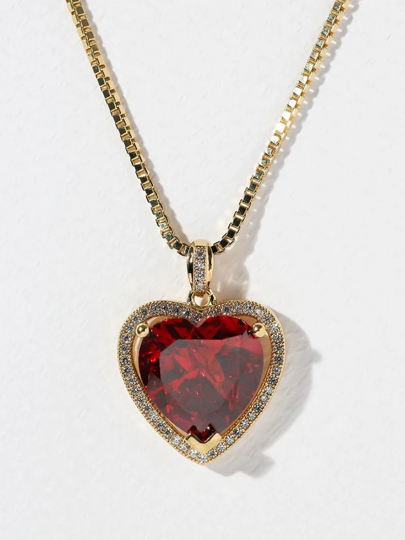 THE RUBY HEART NECKLACE