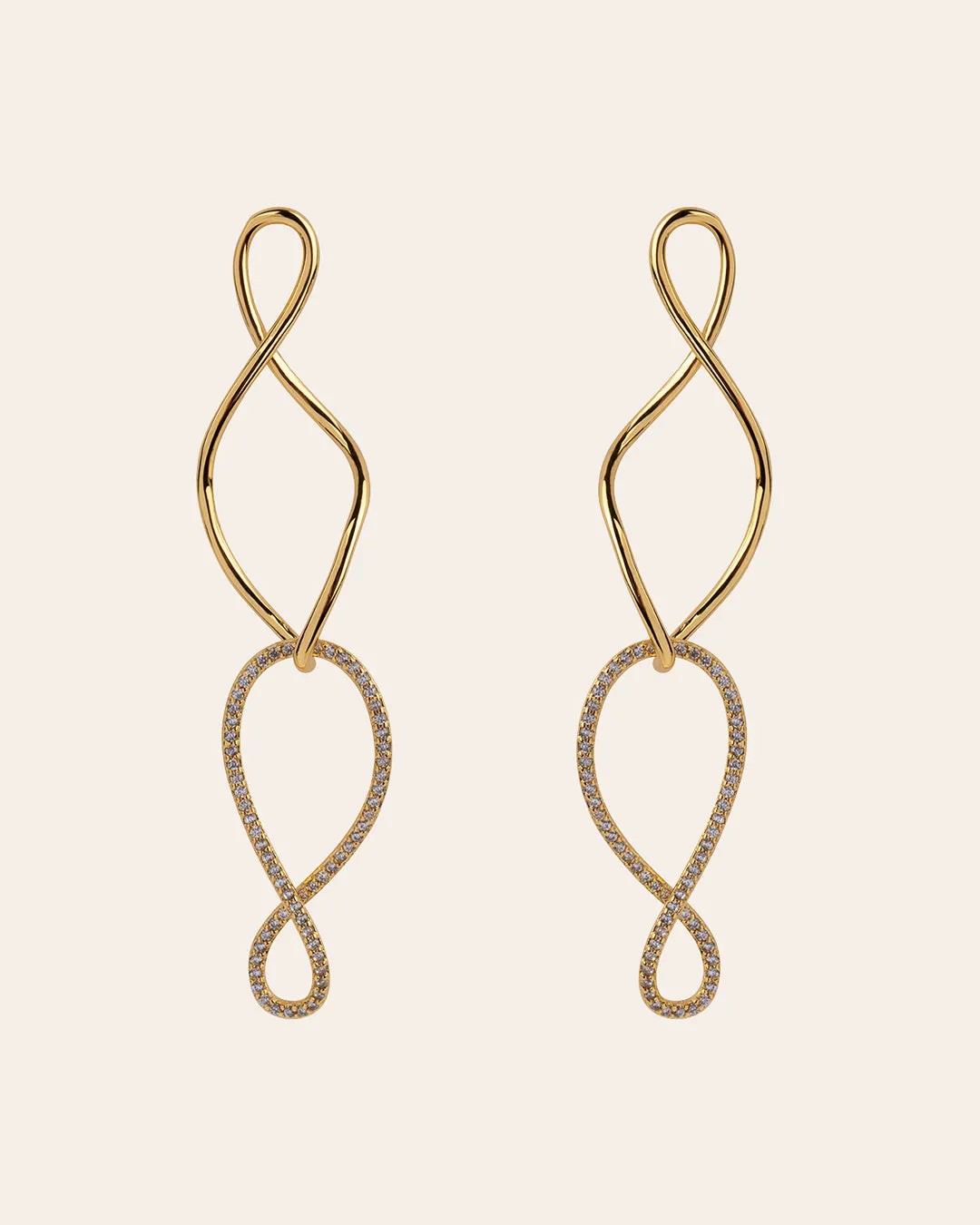 The Solange earrings - gold plated