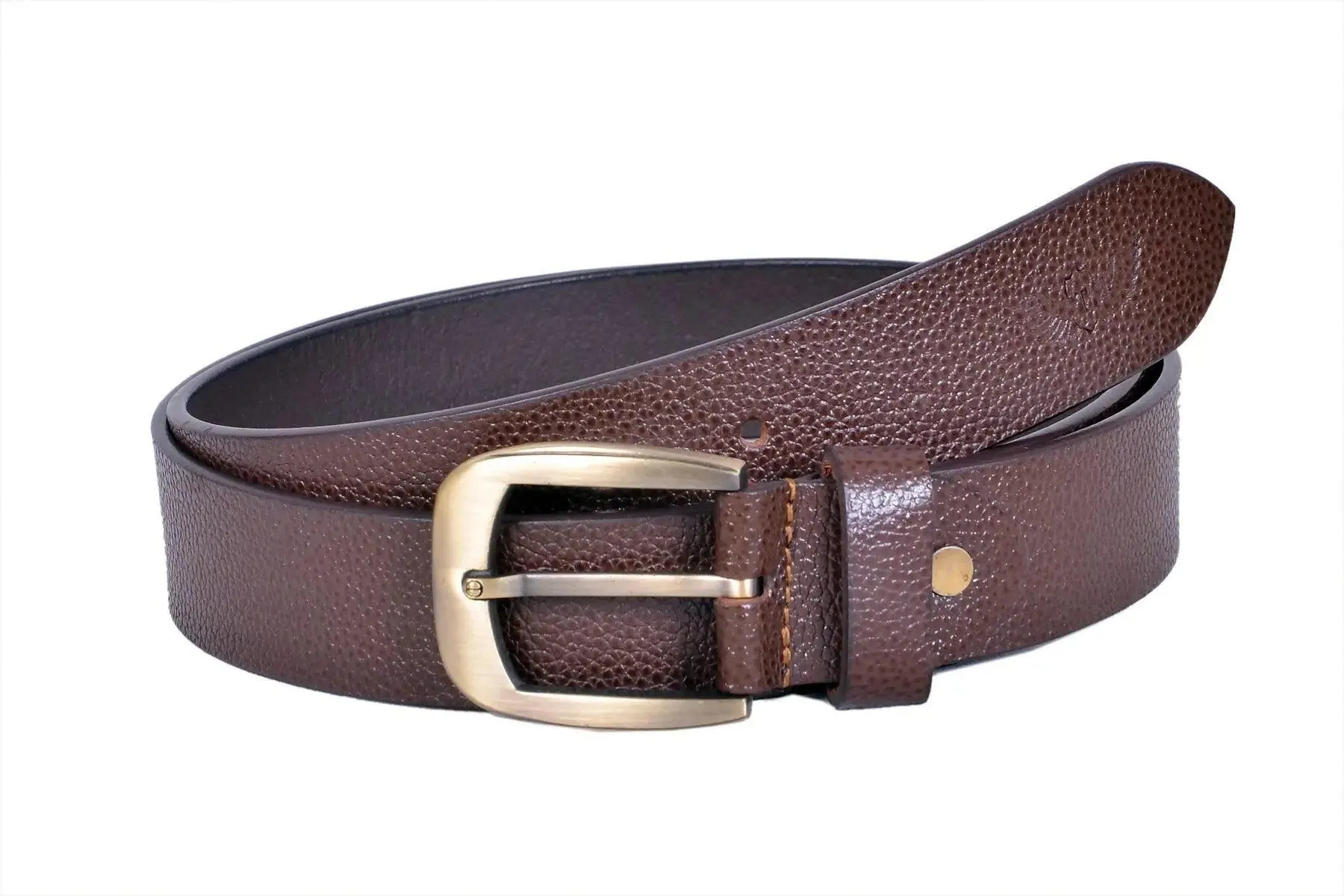 TLP Leather Belt for Men Colour - Brown (SKU BELT-10011)