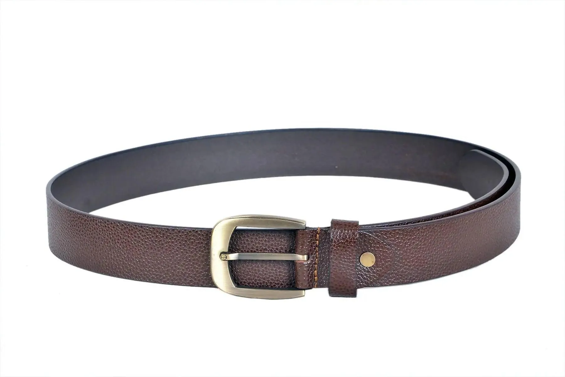 TLP Leather Belt for Men Colour - Brown (SKU BELT-10011)