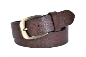 TLP Leather Belt for Men Colour - Brown (SKU BELT-10011)