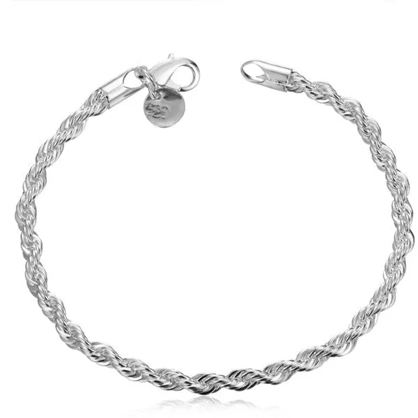 Twisted Singapore Chain Bracelet