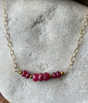 Unwavering Ruby Necklace