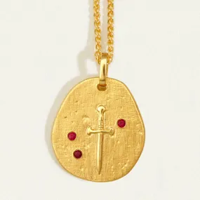 Valor Necklace Ruby - Gold