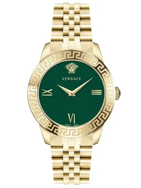 Versace Ladies Watch Greca Signature  38mm Green Gold VEVC00619