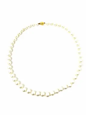 White 10 MM Faux Pearl Necklace