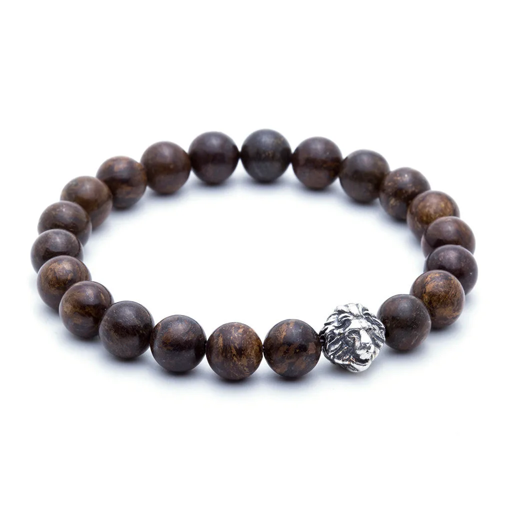 Women's Exclusive Leo Beaded Bracelets - Solid Silver