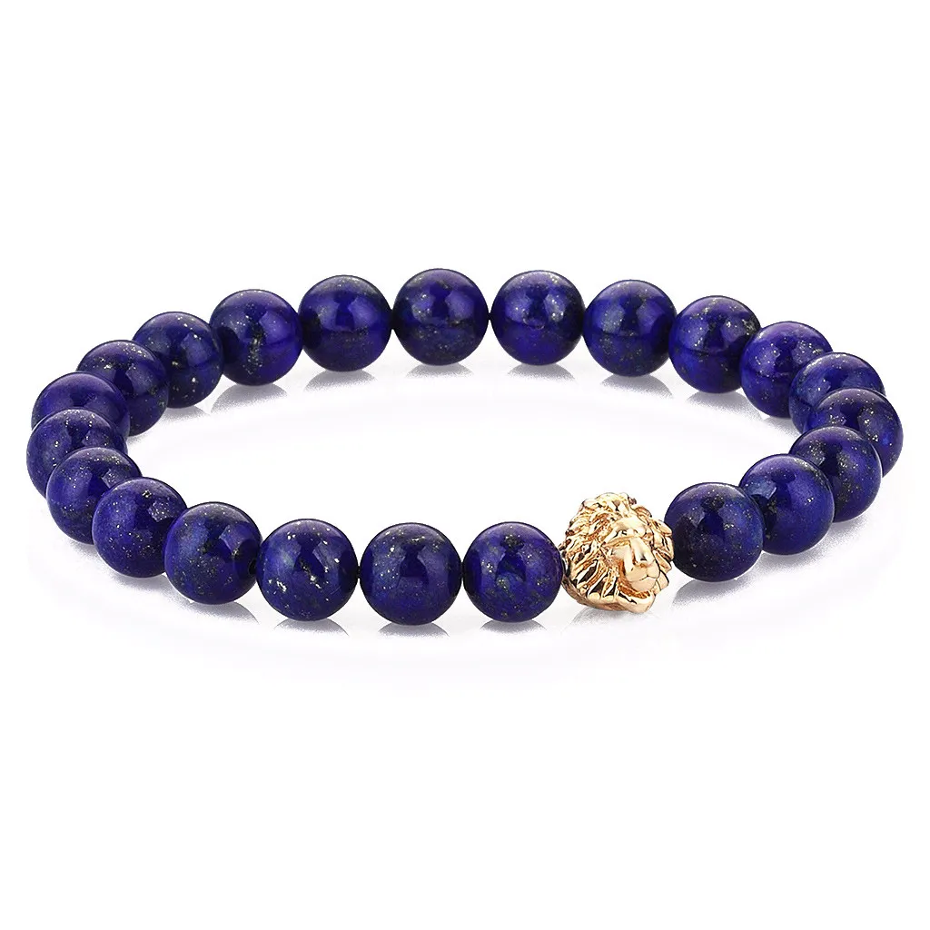 Women's Exclusive Leo Beaded Bracelets - Solid Silver