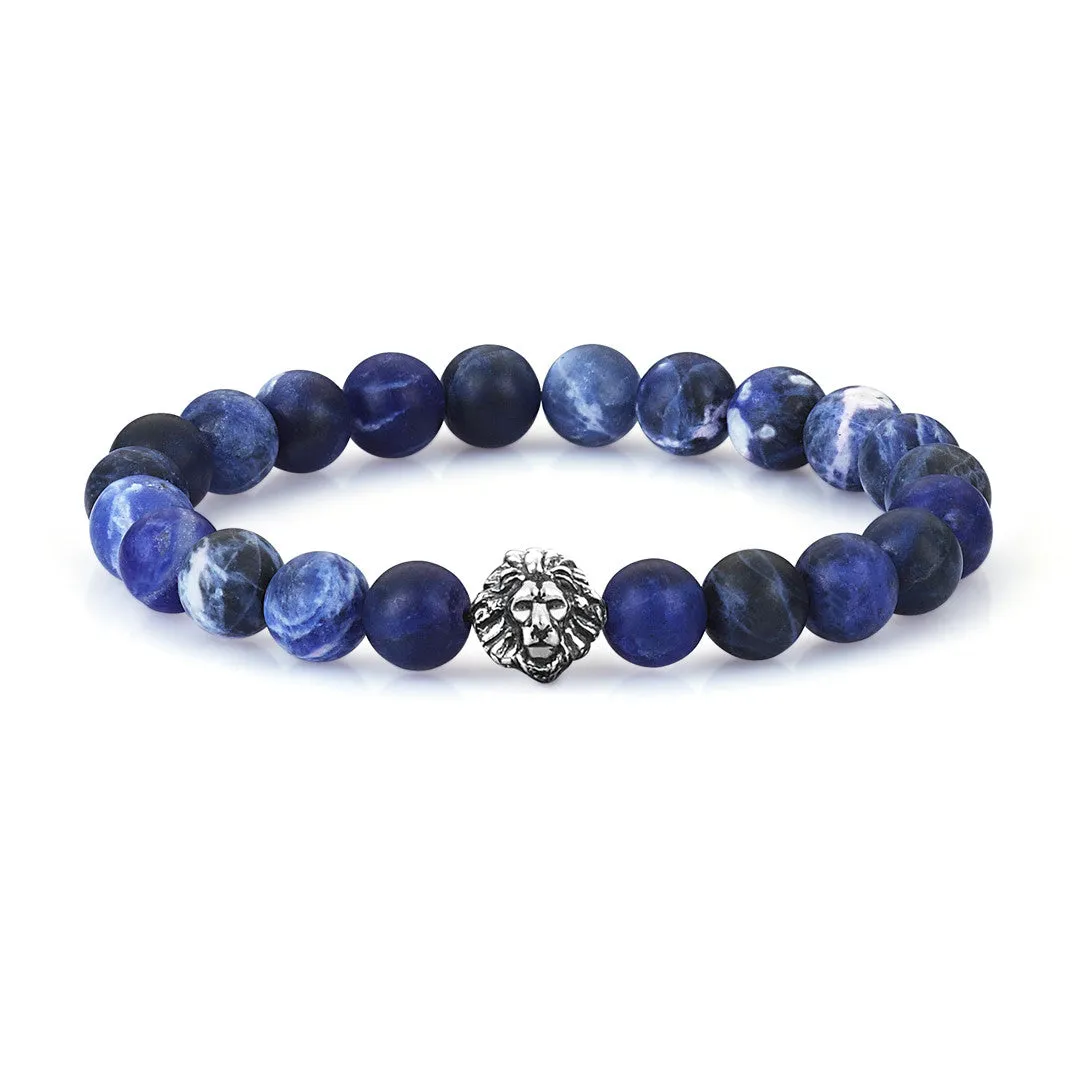 Women's Exclusive Leo Beaded Bracelets - Solid Silver