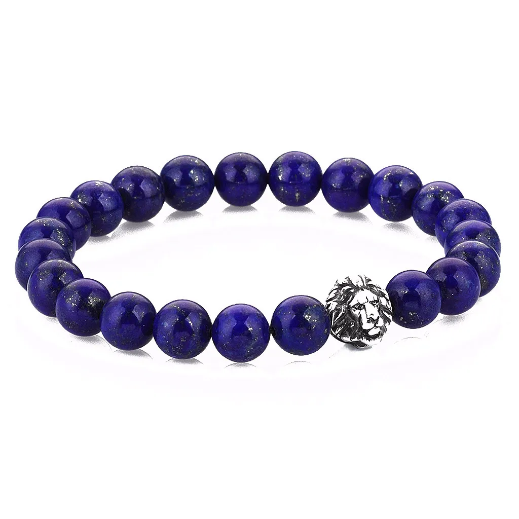 Women's Exclusive Leo Beaded Bracelets - Solid Silver