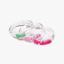 Words bangles set/3