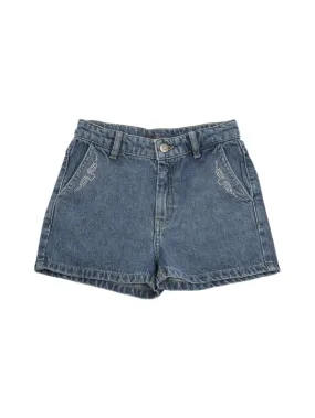 Zadig&amp;Voltaire   Embellished logo cotton denim shorts 